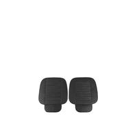 zipelo 2 Pack Car Seat Covers for Front Seats, Breathable Leather Cushion Protector, Anti-Slip Driver Seat Padded with Storage Pockets, Universal Auto Interior Decoration for Most Vehicles (Black)