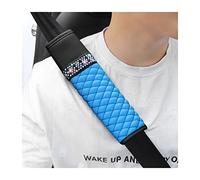 zipelo 2 Pcs Auto Seat Belt Cover, Breathable Leather Shoulder Pads Protect Your Neck, Harness Pads Strap for a More Comfortable Driving, Car Accessories Compatible with Adults Kids (Blue)