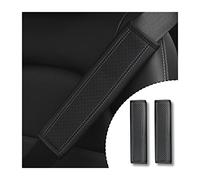 zipelo 2PCS Car Seat Belt Cover, Soft Shoulder Strap Covers Harness Pads, Safety Leather Seatbelt Comfort Driving Cushion Protect Your Neck and Shoulder Universal for Truck, Car, SUV (Black/Gray)