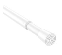 Zipglo 1pc Extendable Curtain Poles 82-150cm, White Adjustable Tension Rods for Curtains Extendable Curtain Pole,Telescopic Curtain Rod No Drill Tension Pole for Clothes,Windows, Doorway, Wardrobe