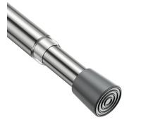 Zipglo 1pcs Tension Rods for Curtains 82-150cm, Silver Spring Loaded Curtain Rods Extendable Tension Curtain Pole，Net Curtain Rod No Drill Adjustable Tension Rod for Curtains, Doorway