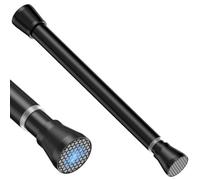 Zipglo Tension Rod 41-67 cm Extension Pole 1pcs, Telescopic Curtain Pole Curtain Poles No Drilling Curtain Poles No Drilling Adjustable Curtain Pole for Cupboards, Small Window, Kitchen, Black