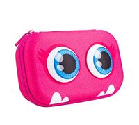 ZIPIT Beast Pencil Box for Girls, Large Capacity Fun Pencil Case for School, Stationery Organizer Box, Pink