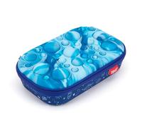 ZIPIT Bubble Pencil Box for Boys | Fidget Case | Silicon Sensory Push It Case | Large Capacity Pencil Case (Blue)