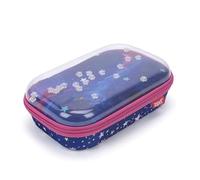 ZIPIT Clear Top Pencil Box for Girls | Starts Pencil Case for School | Large Capacity Pencil Pouch