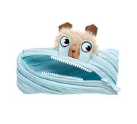 ZIPIT Lola Pencil Case for Kids, Unique Animal Design Pen Pouch, Machine Washable, Made of One Long Zipper!