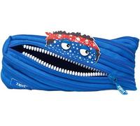 ZIPIT Monster Pencil Case for Boys | Pencil Pouch for School, College and Office | Pencil Bag for Kids (Blue)