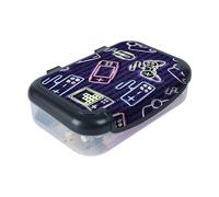 ZIPIT Recycled Plastic Pencil Box for Boys, Large Capacity Pencil Case for School, Durable Stationery Organizer Box, Gaming