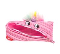 ZIPIT Unicorn Pencil Case for Girls | Pencil Pouch for School, College and Office | Cute Pencil Bag (Pink)