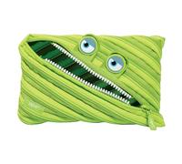 ZIPIT Wildlings Large Pencil Case for Boys, Cute Zipper Pouch for Kids and Teens, Stationery Bag for School ,Green