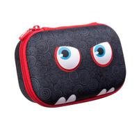 ZIPIT Wildlings Pencil Box for Kids | Pencil Case for School | Organizer Pencil Bag | Large Capacity Pencil Pouch (Black)