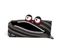 ZIPIT Wildlings Pencil Case for Kids | Pencil Pouch for School, College and Office | Pencil Bag for Boys & Girls (Black)