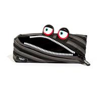 ZIPIT Wildlings Pencil Case for Kids | Pencil Pouch for School, College and Office | Pencil Bag for Boys & Girls (Black)