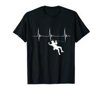 Zipline Heartbeat EKG Pulse Zipliner High Ropes Course T-Shirt