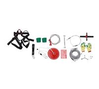 Zipline Kit for Kids 160ft Main Cable Loading Capacity 330lbs Backyard Outdoor Quick Setup with Seat Spring Brake Safety Harness Zip Stainless Steel Line Kits Garden for Playground Entertainment