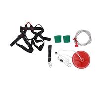 Zipline Kit for Kids and Adult, 160 ft Zip Line Kits Up to 330 lb, Backyard Outdoor Quick Setup Zipline, Playground Entertainment with Zipline, Spring Brake, Safety Harness, Seat