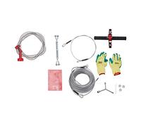 Zipline Kit for Kids and Adult, 160 ft Zip Wire Line Sets Up to 330lbs, Backyard Outdoor Quick Setup Zipline with Stainless Steel Zipline, Spring Brake, Safety Harness and Seat