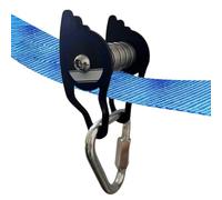 Zipline Pulley Kit for Slacklines, Zip Steel Pulley with 6 Rollers, Fun Easy Installation Strong Load Bearing Zip Accessories for Boys, Girls, Kids, Children 5 Years Old Up Yunfang
