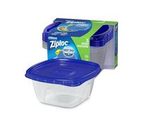Ziploc® Plastic Food Storage Container Set, Clear, Pack of 3