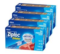 Ziploc Freezer Bags with Slider and Power Shield Technology.