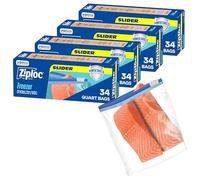 Ziploc Freezer Bags with Slider and Power Shield Technology.