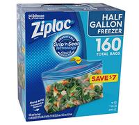 Ziploc Half Gallon Freezer Bags 160 Count Pack