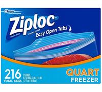 Ziploc Heavy Duty Freezer Quart 4x54 Bags 17.7cmx19.5cm