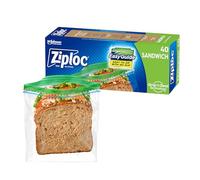 Ziploc Sandwich Bags with New Grip 'n Seal Technology, 40 Count