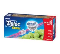 Ziploc Slider Storage Bags Gallon, 68.0 Count