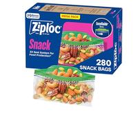 Ziploc Smart Zip Snack Bags 300 ct