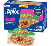 Ziploc Smart Zip Snack Bags 300 ct