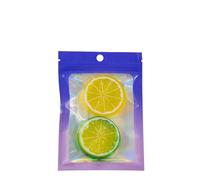 Ziplock Bags Resealable, Flat Ziplock Bags Foil Mylar Pack Of 50/100 Gradient Purple And Blue Multiple Sizes(Gradient Blue100,12x20cm)