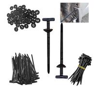Ziplock Pro Cable Ties, 2026 New Strap Style Buckle Zip Tie, Nylon Cable Tie Bucklefor Cars, Ultimate Fix for Loose Car Parts, Heavy Duty Self-Locking Zip Ties Holders (50PCS)