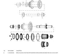 Zipp End Caps For Cognition Disc Rear Hubs Campagnolo 12 x 142 mm Black