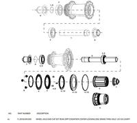 Zipp End Caps For Cognition Disc Rear Hubs Campagnolo Black 12 x 135 mm 12 x 135 mm Black