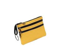 Zippa-Bag Canvas Mini Coin Purse Zipper Kid Storage Pouch Money Pocket Solid Color Coin Key Bag Women Men Cute Wallet Mini Purse Suitable for Cosmetic and Stationery Storage(Chocolate)