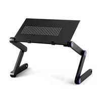 Zippace Adjustable Lap Desk for up to 17” MacBook Air/Pro Dell HP All Laptop Computer Portable Multifunctional Ergonomic Vented Table Mount TV Bed Tray Book Holder Stand Desk (480 * 260mm, Black)