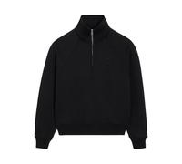 Zipped Cotton Sweatshirt - female - Ami Paris - Zip-throughs - Black - M - Sweatshirts & Hoodies M