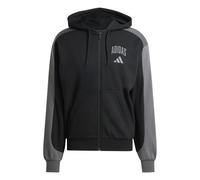 adidas Men's COLLEGIATE FLEECE FULL-ZIP, black/grey six, XL