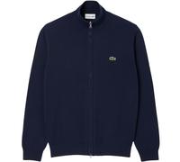 Zipped High Neck Cotton Sweater - Navy Size 3 / UK Size S