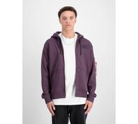 Zipped hoodie with printed back Alpha Industries Violet S