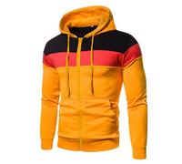 Zipped Hoodies for Men Uk Full Zip Colour Block Gym Hoodie Long Sleeve Hooded Jackets with Pockets Slim Fit Drawstring Cardigan Autumn Sports Jacket for Training Running