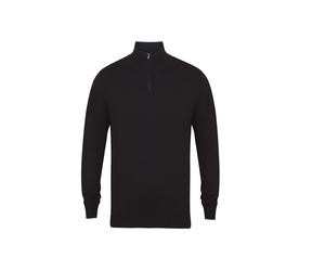 Zipped-neck sweater Henbury Noir XS