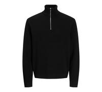 Jack & Jones Milano Stitch Half Zip Sweater Black XS Men