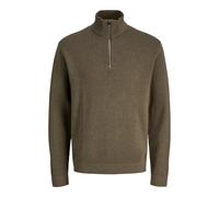Jack & Jones Milano Stitch Half Zip Sweater Green M Men