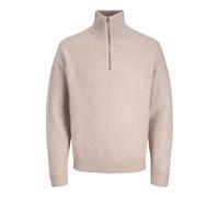 Jack & Jones Soho Ollie Half Zip Sweater Beige XS Men