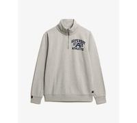 Zipped-neck sweater Superdry Vintage Athletic Gris S