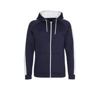 Zipped sports sweatshirt Just Hoods Bleu L