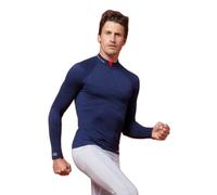 Zipped T-shirt Damart Energy 3 Thermolactyl Bleu S/M
