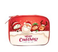 Zipped Tinplate Purse with Holiday Visual Elements and Space-Efficient Design for Coins Keys or Small Daily Necessities (2)